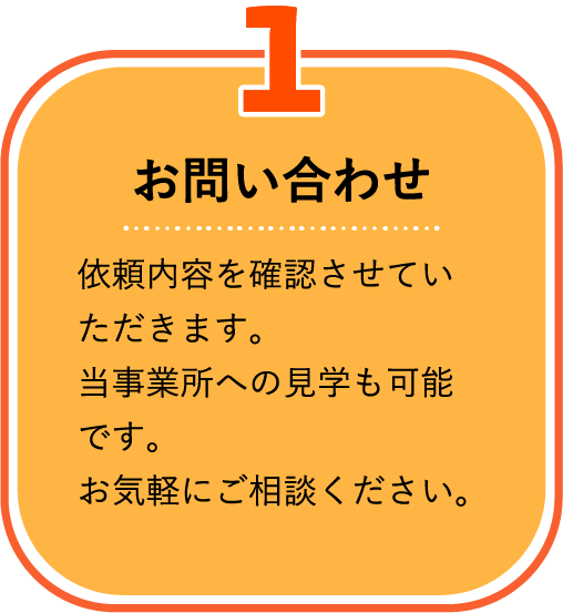 1.お問い合わせ